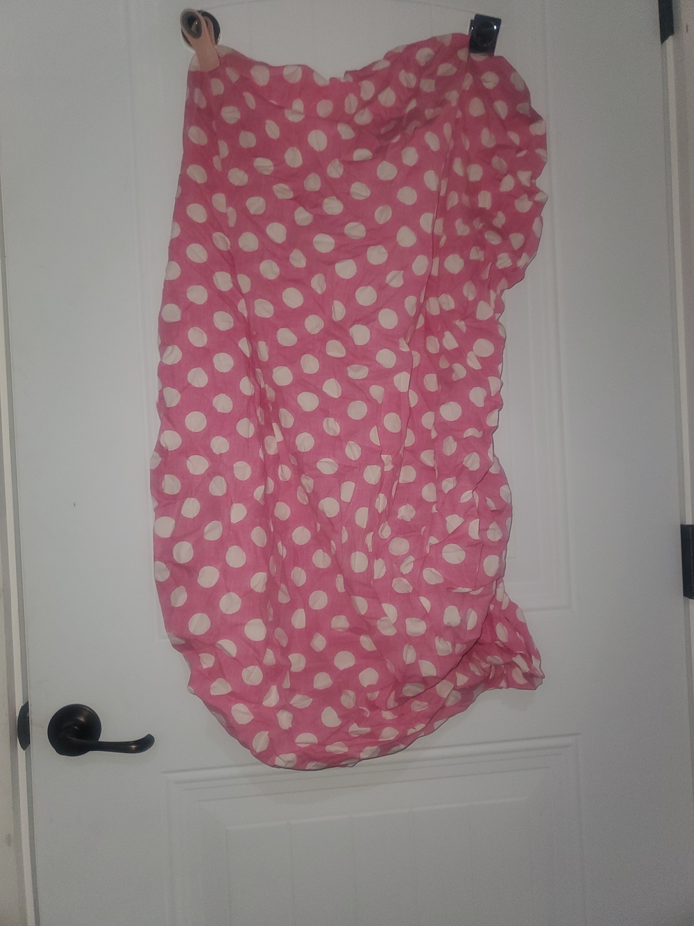Pink Polkadot Crib Sheet